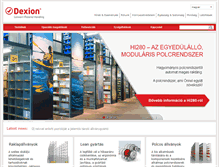 Tablet Screenshot of dexion.hu