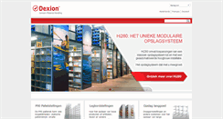 Desktop Screenshot of dexion.be