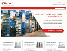 Tablet Screenshot of dexion.be